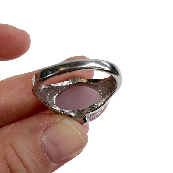 Lot of 6 Fashion Rings: Wired Wrapped, Wood & Glass - Picture 6 of 12